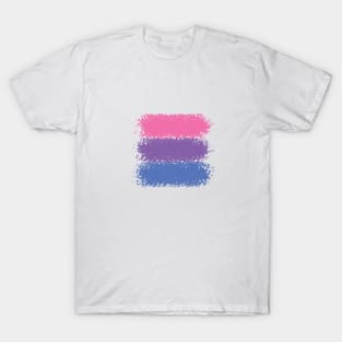 Bisexual flag - crayon T-Shirt